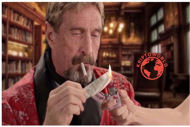 John McAfee megduplázta jóslatát – 2020-ra 2 millió dollár lesz a bitcoin árfolyama