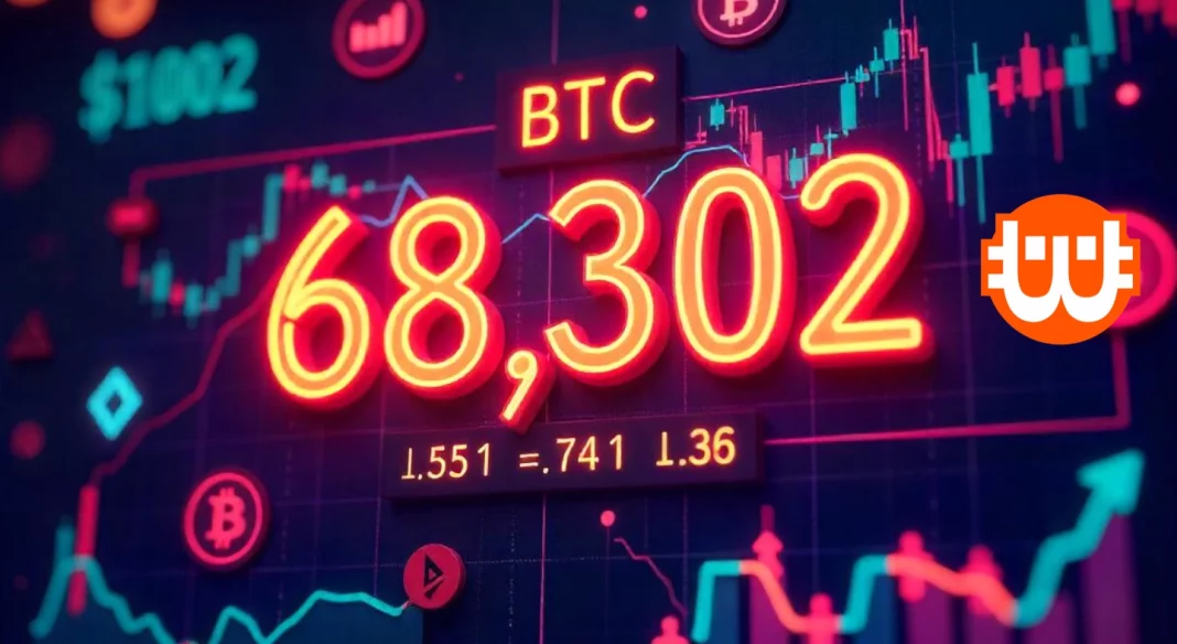 bitcoin árfolyama 68.300