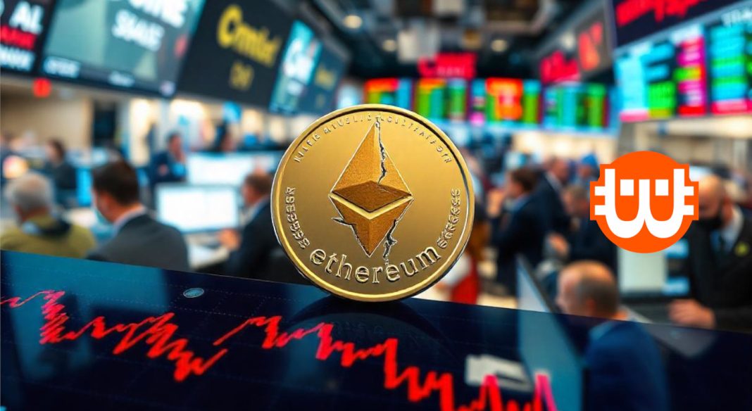 az Ethereum piaci részesedése árgrafikonon