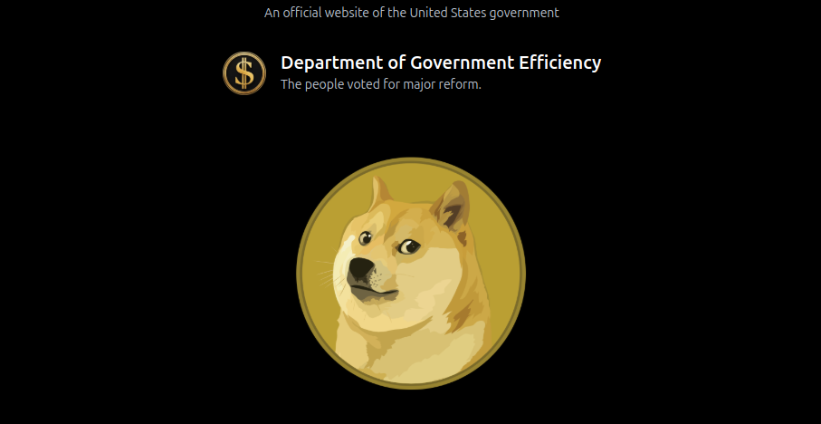 A Dogecoin logója is szerepel Musk minisztériumának a weboldalán